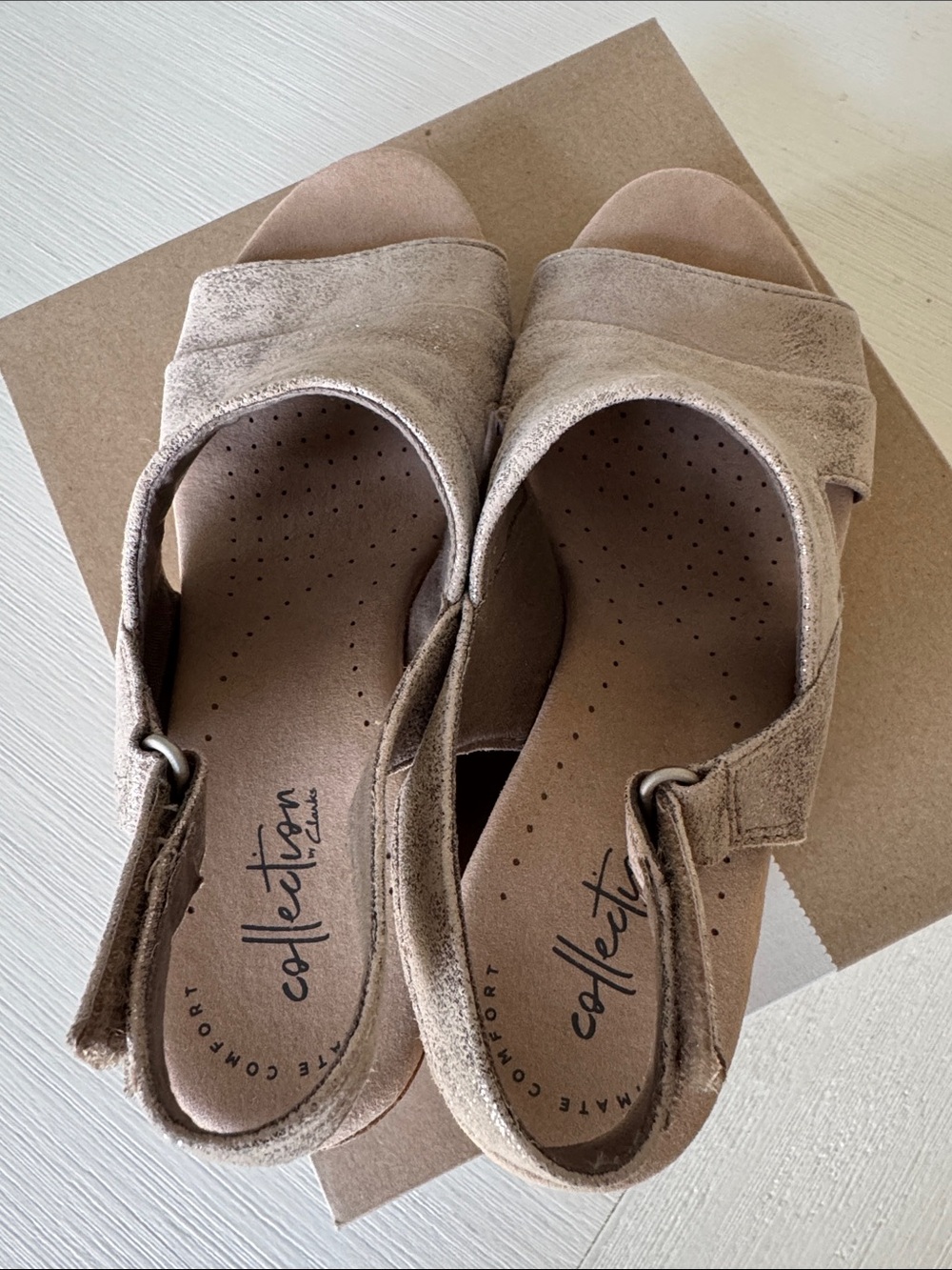 Clark’s Annadel Ivory Pewter sandals - Picture 5 of 9